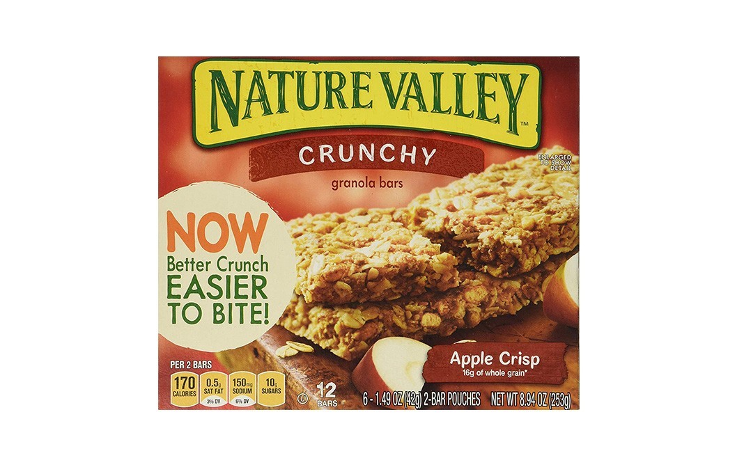 Nature Valley Crunchy Granola Bars, Apple Crisp   Box  253 grams